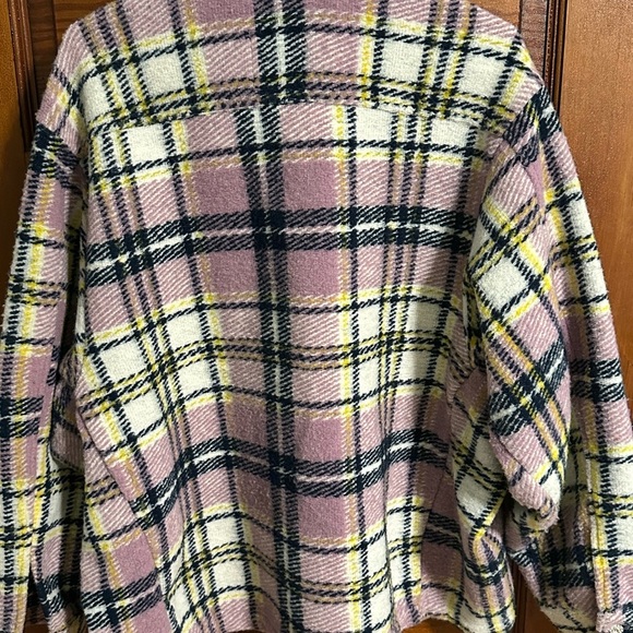 -SALE-Zara Blogger Favorite Lavender Plaid Oversized Shacket in size Medium - Picture 8 of 14